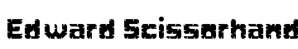Edward Scissorhands font preview